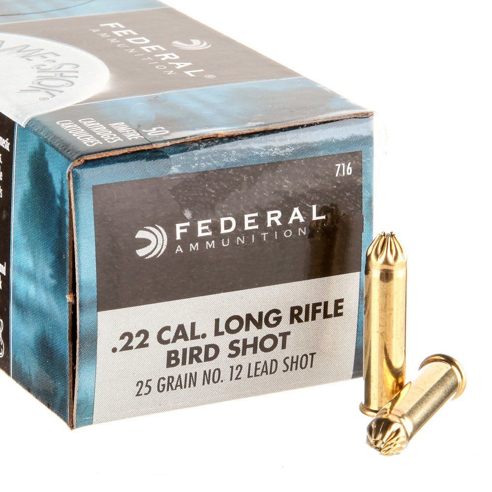 Federal .22 cal long rifle Bird Shot 25 Grain