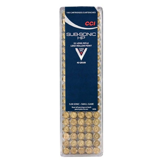 CCI Ammunition 22 Long Rifle Subsonic 40 Grain (10 Pack)