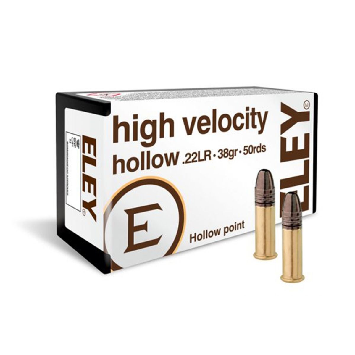 Eley High Velocity .22lr 38gr Hollow Point