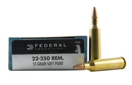 Federal Power Shock 22-250 55gr SP