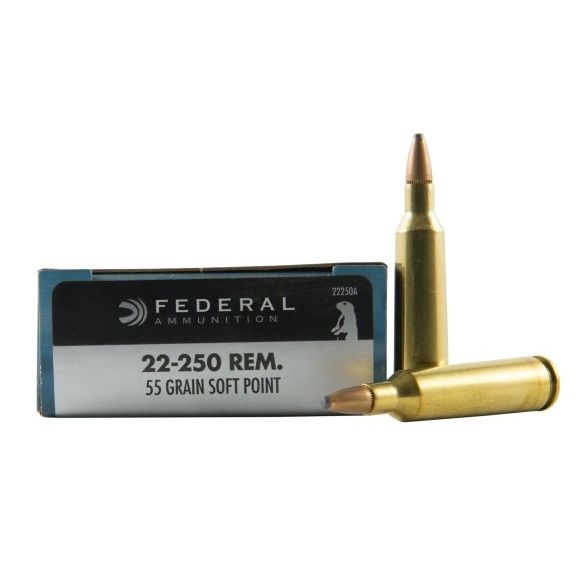 Federal Power Shock 22-250 55gr SP