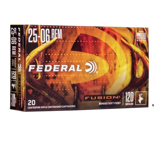 Federal Fusion 25-06 REM 120 gr Bonded Soft Point
