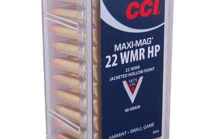 CCI MAXI-MAG HP .22WMR JACKETED HOLLOW POINT