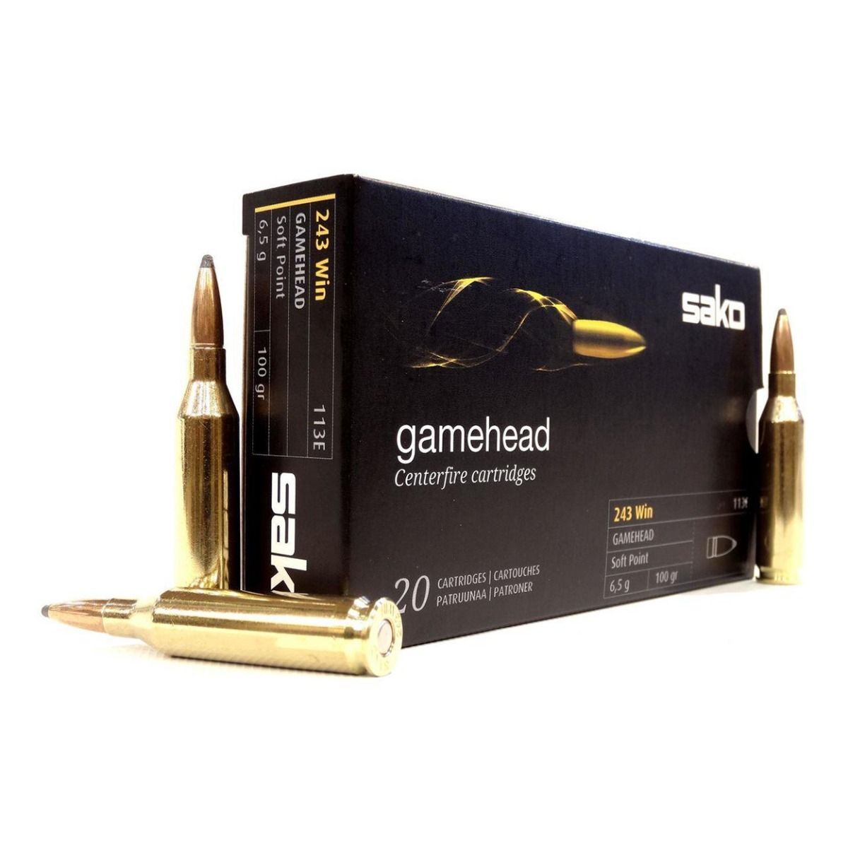 Sako .243 Gamehead Soft Point 100gr