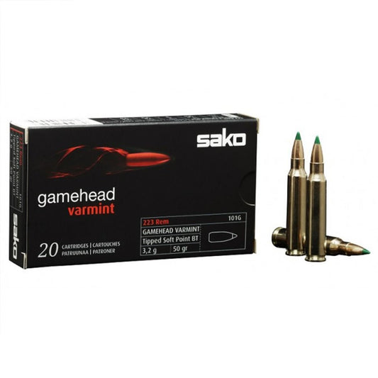 SAKO .223 GAMEHEAD VARMINT BALLISTIC TIP 50GRN